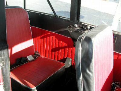 Lancer-402 interior showing seats