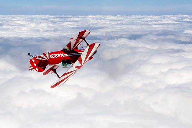 Pitts Special S1T air to air photo.